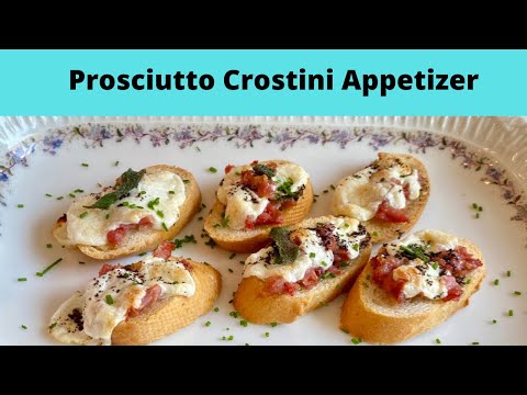Crostini Appetizer Finger Food.