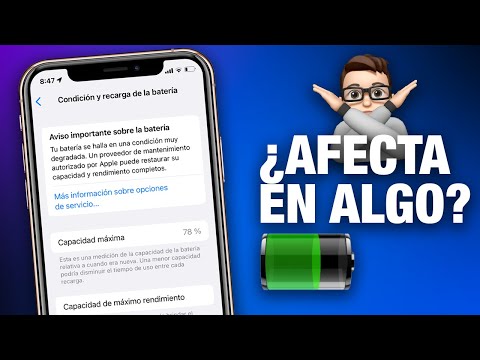 ¿Qué ocurre si uso un iPhone con una batería al 75% de vida útil?, ¿funcionaría correctamente?