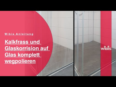 Dusche und Glas mit hartnäckigem Kalkfrass / Glas-Korrision einfach entfernen | So geht's