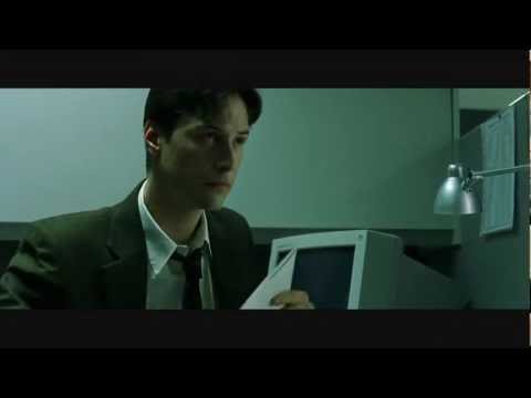 Matrix Escaping From Work Scene