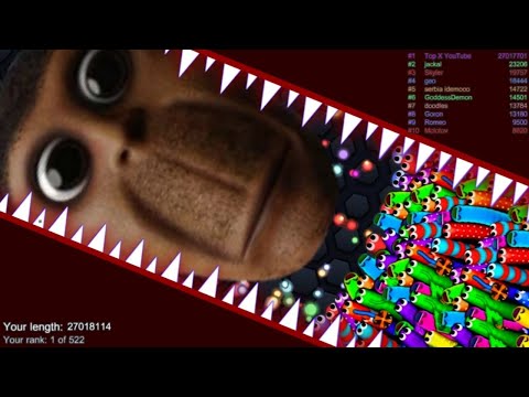 Slither.io A.I Obunga Nextbot Skin Vs Pro Snakes - Epic Skin Slitherio Vip Gameplay - World Record