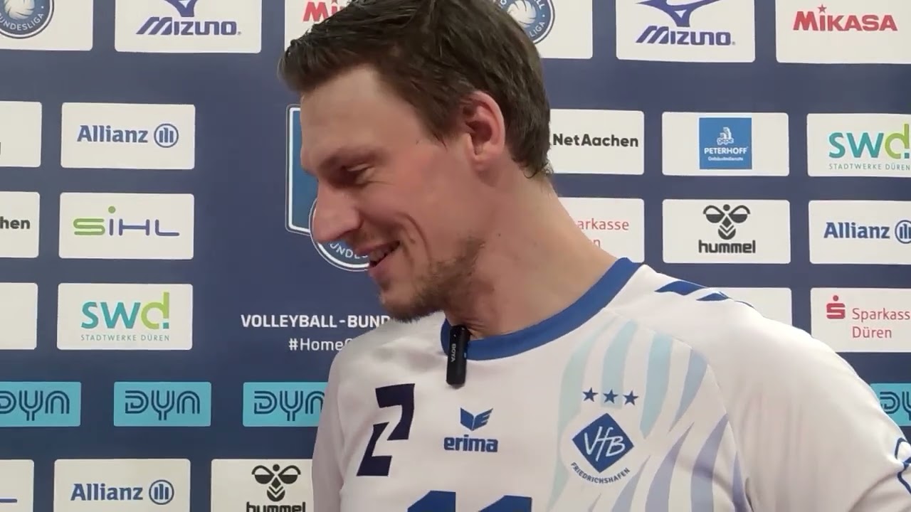 Marcus Böhme, der 40-jährige Mittelblocker des VfB Friedrichshafen