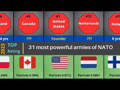 Rating of the 31 most powerful armies of NATO|| 2023