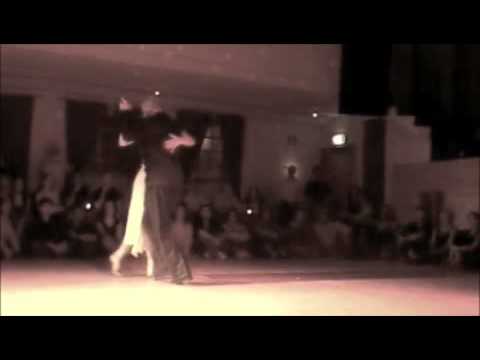 Alessia Lyndin  and  Thierry Le Cocq  are  dancing  to  the  tango  "  Fumando Espero  "