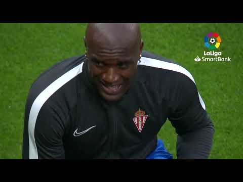 Calentamiento Real Sporting vs AD Alcorcón