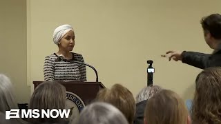 Rep. Ilhan Omar accosted, sprayed with unknown substance at town hall in Minneapolis
