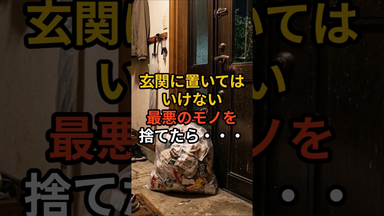 玄関に置いてはいけない最悪のモノを捨てたら #玄関風水 #運を下げる物