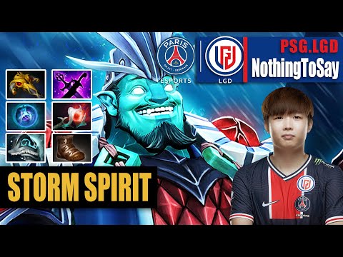 Storm Spirit Mid | PSG.LGD.NothingToSay | 12 MINS ORCHID DOMINATE MID | 7.31b Gameplay Highlights
