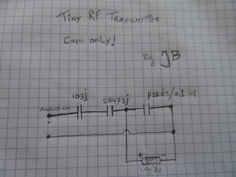 Simple Radio Transmitter Caps Only! No Transistor! Capsmitter