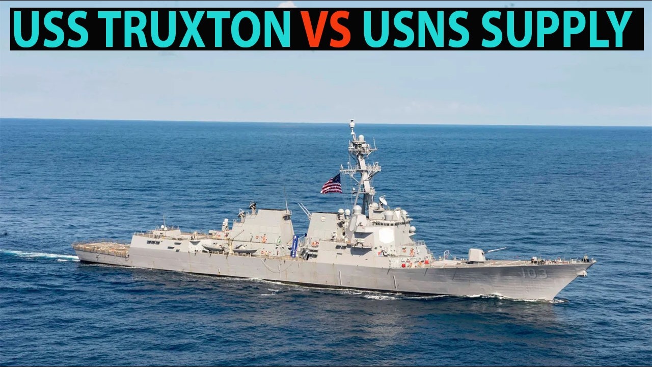Destroyer AS Tabrakan Saat Pengisian Ulang di Laut