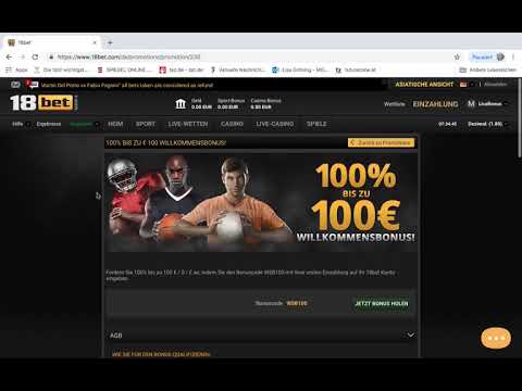 Neukundenbonus bei 18bet.com