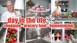 WINTER 2024 ~ DAY IN THE LIFE / SHOPPING, HOMEMAKING, GROCERY HAUL  ~ SPEND THE DAY WITH ME