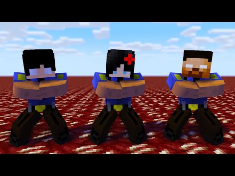 MONSTER SCHOOL : DUN DUN DANCE WITH POLICE HEROBRINE, SADAKO, HEEKO - MINECRAFT ANIMATION
