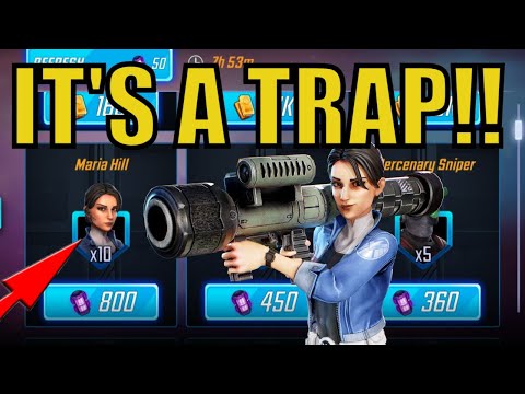 Maria Hill Unlocked.... With Power Cores?! AGAIN?! Secret Trap! DON'T DO IT! Marvel Strike Force