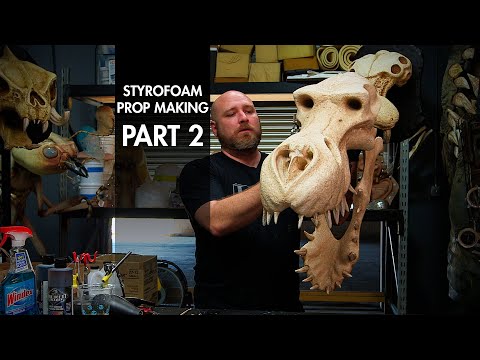 Styrofoam Prop Making Part 2: Hard Coating, Painting & Assembling - TRAILER