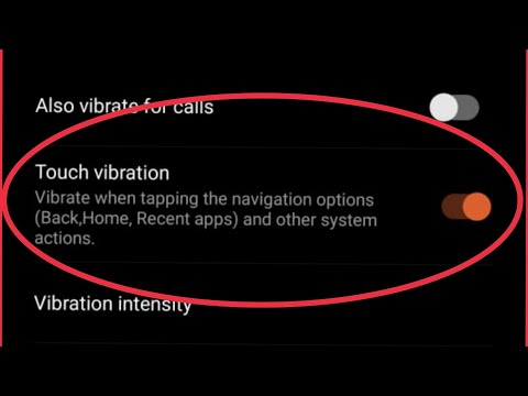 How To Enable Disable Touch Vibration Settings in Asus Rog Phone 2
