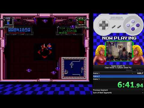 Super Smash TV Co-op Hard % WR (37:25)