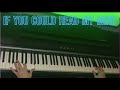 🎵 If You Could Read My Mind 🎵 Gordon Lightfoot - Piano Cover (with lyrics)