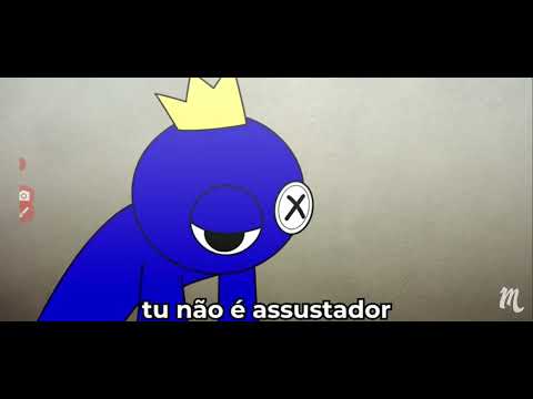 Azul Babão do roblox (Rainbow Friends) Vs. Mussoumano Batalha c...