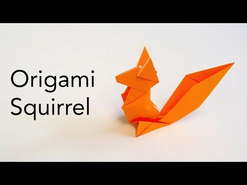 Easy Origami Squirrel Tutorial - ASMR Paper Folding
