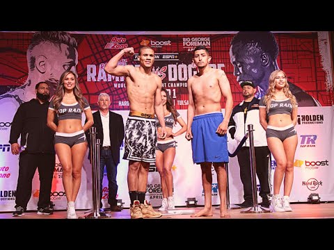 ROHAN POLANCO VS RICARDO QUIROZ WEIGH IN FROM HARD ROCK CASINO IN OKLAHOMA | #RAMIREZDOGBOE