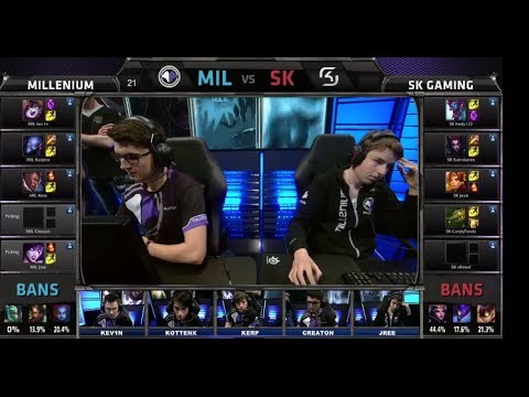 Millenium vs SK Gaming  Season 4 EU LCS Spring 2014 Super Week W11D3 G1 | MIL vs SK Full game HD