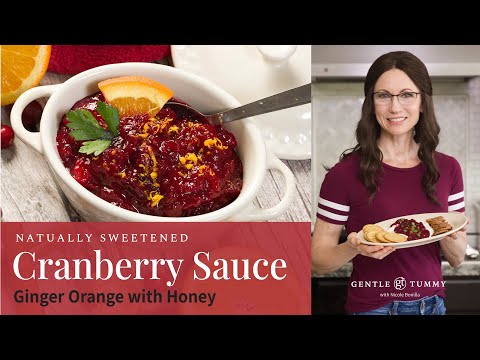 EASY Ginger Orange Cranberry Sauce with Honey Recipe