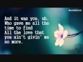 Michelle Williams  - thank you. LYRICS