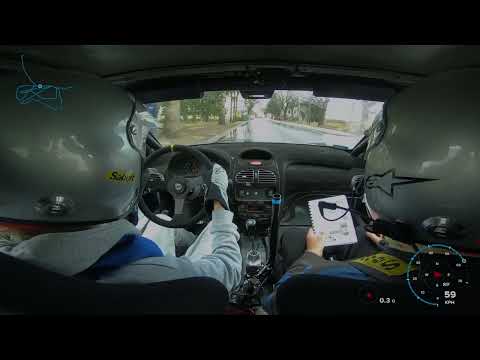 Onboard  Góra Kalwaria JW os 10 Rally Monte Calvaria 2023 rajd KJS Peugeot 206 s16