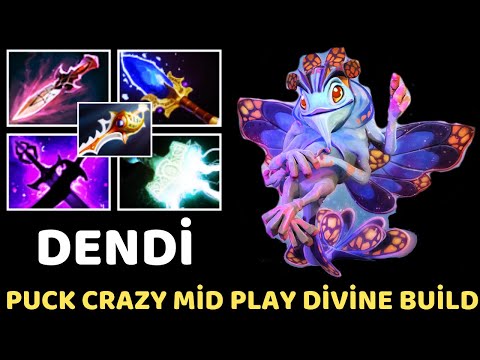 DENDİ [Puck] Crazy Mid Play Divine Build 7.34 Dota 2