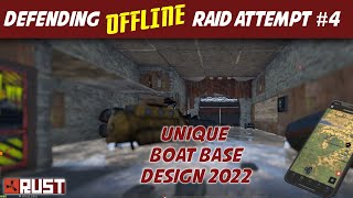 Offline raid defense of our Boat Base in Rust *base tutorial soon* OS Vanilla