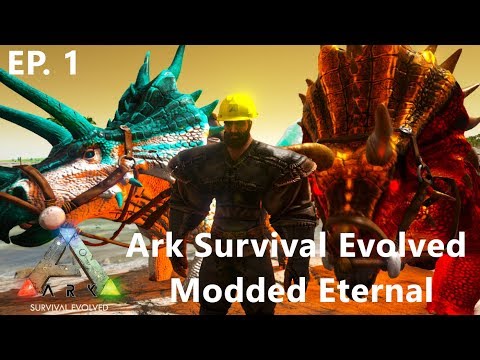 Ark Modded Eternal || Crystal Isles || Elemental Fire Trike & Divine Trike II Ep. 1