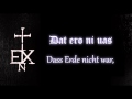 InExtremo  - Wesserbronner Gebet Lyrics mit deutscher Übersetzung