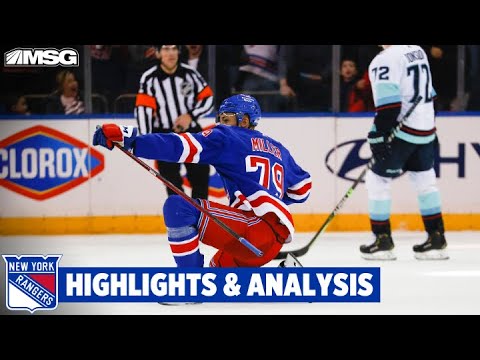 Miller's Late Goal Gives Rangers Win Over Kraken 3-2 | New York Rangers