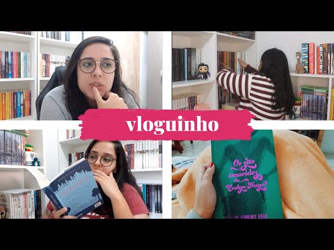 ORGANIZANDO LIVROS NOVOS, LEITURAS E SÉRIES | vloguinho