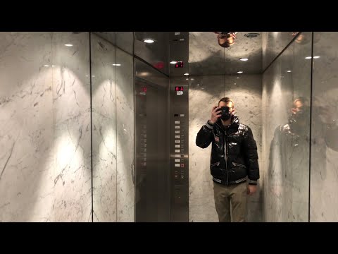 Marble design! 1966 Schindler Elevator (mod) at Stuttgart-Mitte