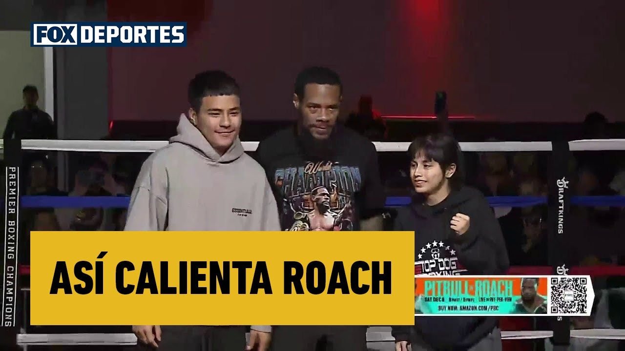 ASÍ CALIENTA ROACH. 😳🥊 Lamont Roach empezó calentando motores previo del gran duelo #PitbullRoach.
