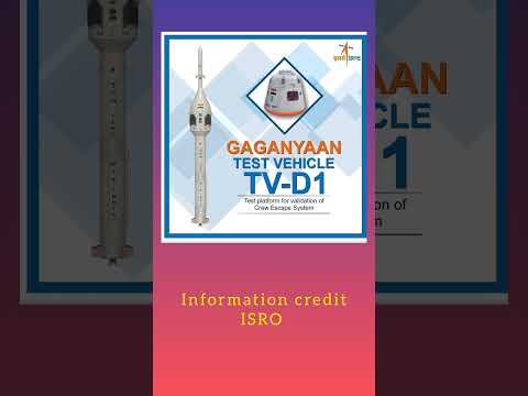 Gaganyaan TV-D1 🚀#shorts