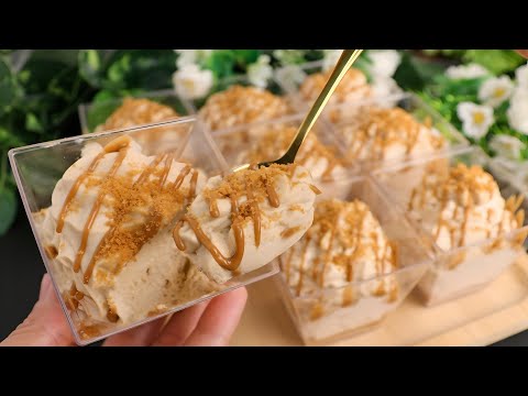 3 ingredients dessert Recipe! no oven! no eggs! no gelatin! no cornstarch! melts in mouth! Quick !