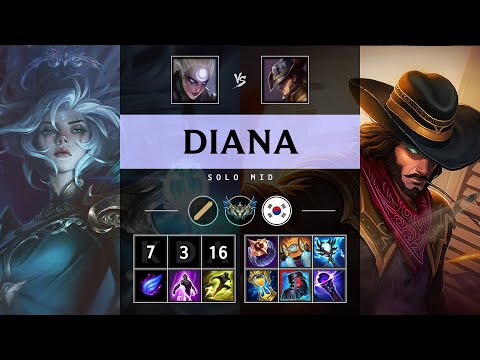 Diana Mid vs Twisted Fate - KR Challenger Patch 25.15