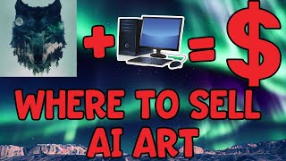 Where to sell AI generated Art - How to Make money with AI generated Art