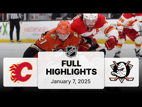 NHL Highlights | Flames vs. Ducks | January 07, 2025