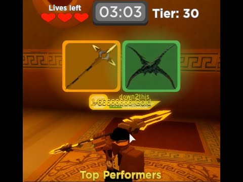 Roblox Dungeon Quest - Boss Raids - Godforged Greatstaff +30 Legend