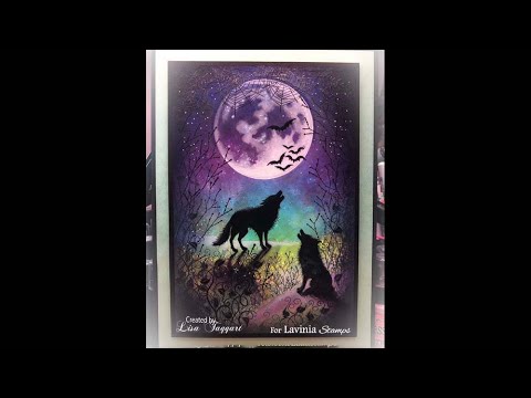 By The Light Of The Moon by Lisa Taggart - A Lavinia Stamps Tutorial