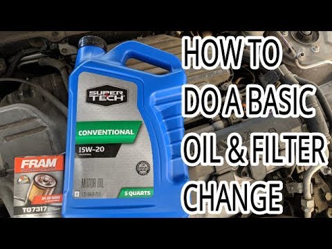 HOW TO - BASIC OIL AND FILTER CHANGE EASY (DIY) STEP BY STEP ( FOR BEGINNERS)