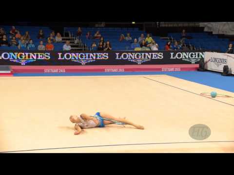 Melitina STANIOUTA (BLR) 2015 Rhythmic Worlds Stuttgart - Qualifications Hoop