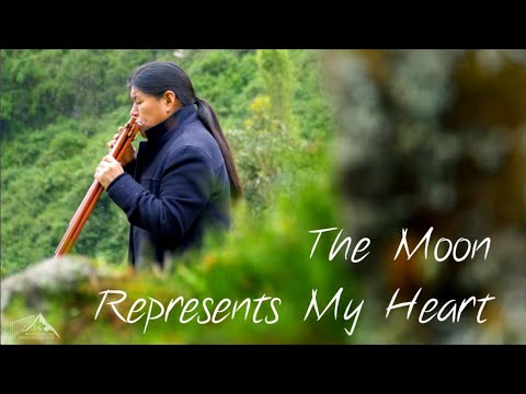 The Moon Represent My Heart 4K | Luis Wuauquikuna | Official Video | Meditation Music