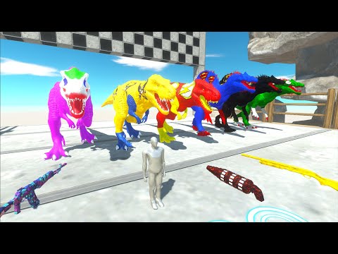 Dc Comics Race Championship Fps avatar Vs Trex Superhero Vs Triceratops Jurassic World Evolution