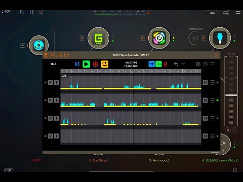 MIDI Tape Recorder by Uwyn - Effortless Perfect MIDI Recording - 100% FREE - Tutorial for iOS