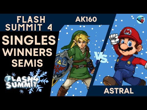 SC AK160 (Link) vs AFM Astral (Mario) - SSF2 Winners Semis - Flash Summit 4
